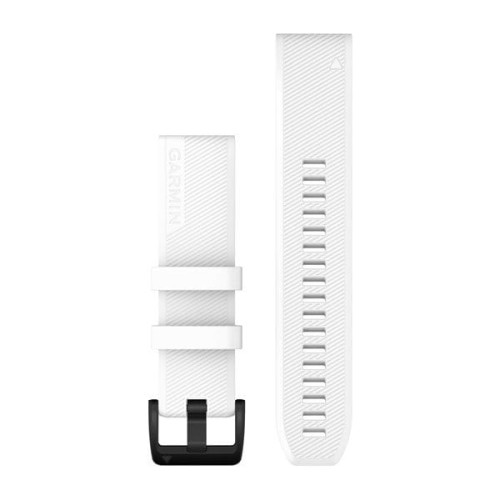 Silikonowy pasek Garmin Quick Fit 22 mm - Quatix 6/Approach S62/Fenix 5/6  - biały [010-12901-01]