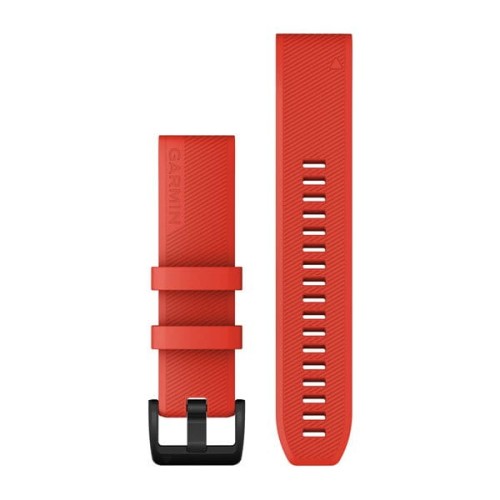 Silikonowy pasek Garmin Quick Fit 22 mm - Quatix 6/Approach S62/Fenix 5/6  - czerwony [010-12901-02] 