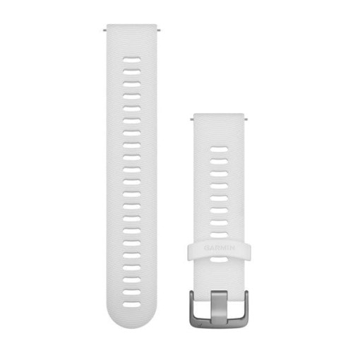 Silikonowy pasek Garmin Vivoactive 3/Vivomove HR/Forerunner 645/Forerunner 245 - biały [010-11251-1P]