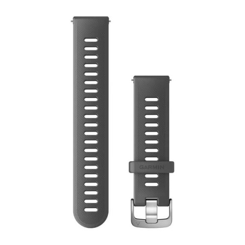 Silikonowy pasek Garmin Venu/Forerunner 645/Forerunner 245/Forerunner 55 - szary [010-11251-9S]