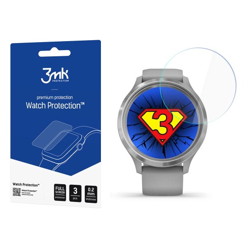 Szkło ochronne na ekran Garmin Vivomove Trend- 3mk Watch Protection (3 szt)