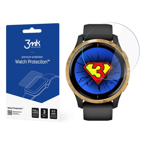 Folia ochronna na ekran Garmin Venu - 3mk Watch Protection ARC+ (3 szt)