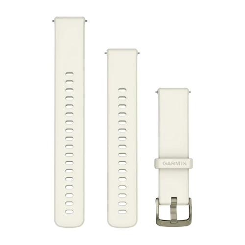 Silikonowy pasek Quick Release 18mm - Bone z złotym zapięciem [010-13406-00]