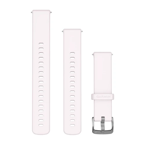 Silikonowy pasek Quick Release 18mm - Blush Pink z srebrnym zapięciem [010-13406-03]