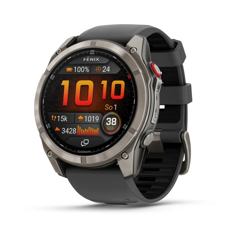 Zaawansowany zegarek sportowy z wyświetlaczem AMOLED z  kopertą o rozmiarze 51mm i łącznością inReach oraz LTE.