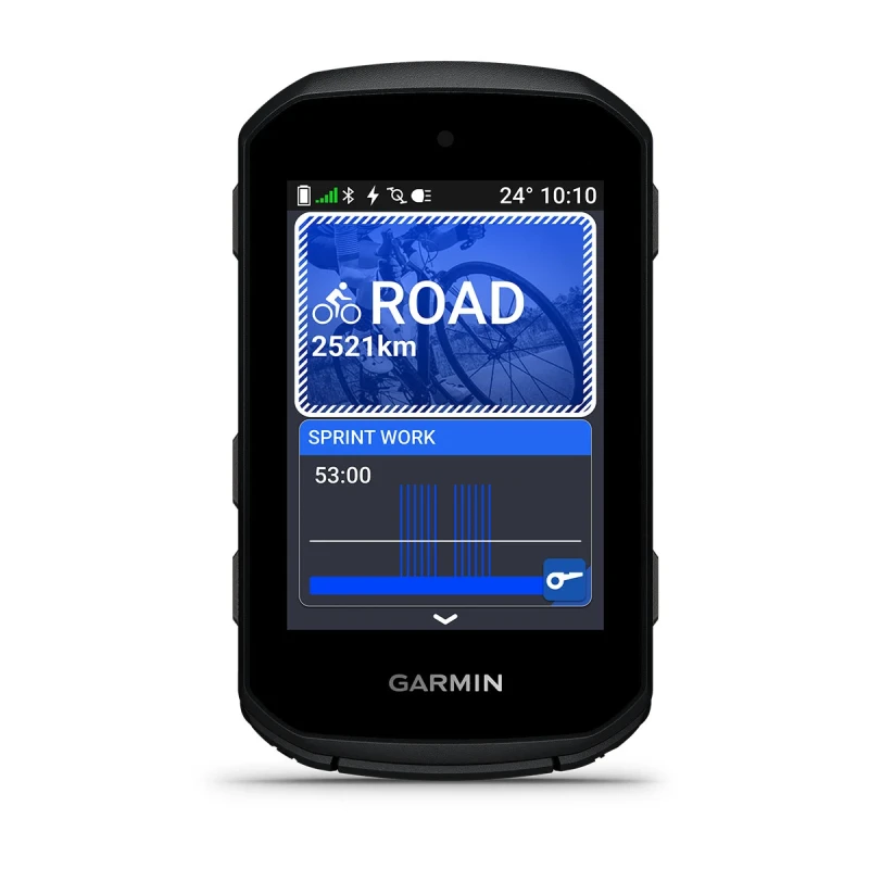 Komputer rowerowy Garmin Edge z ekranem 2,7" i obsługą przyciskami.