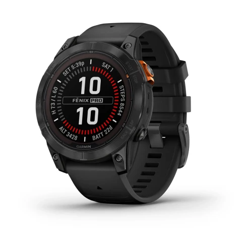 Garmin Fenix 7 Pro - Solar Edition - Slate Gray with Black Band [010-02777-01]