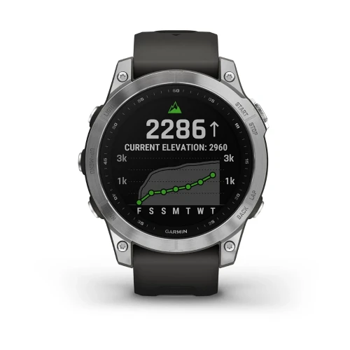 Garmin Fenix 7  srebrny z grafitowym paskiem [010-02540-01]
