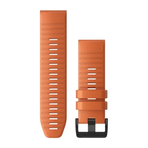Silikonowy pasek Garmin Quick Fit 26 mm - Fenix 5X/5X+/6X - ciemnopomarańczowy [010-12864-01]