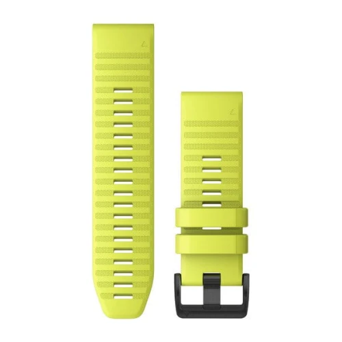 Silikonowy pasek Garmin Quick Fit 26 mm - Fenix 5X/5X+/6X - żółty [010-12864-04]