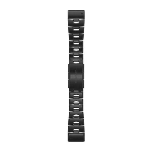 Tytanowa bransoleta z otworami i szarą powłoką węglową DLC z zapięciem Garmin QuickFit 26 mm[010-12864-09]