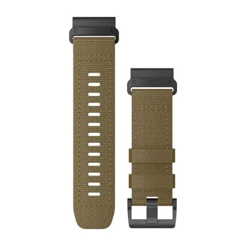 Nylonowy pasek Garmin Quick Fit 26 mm - Tactix Delta/Fenix 5X/5X+/6X/7X/Enduro - jasnobrązowy Tactical Coyote [010-13010-11]