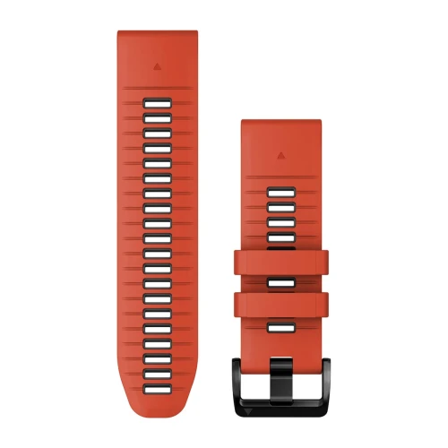 Silikonowy pasek Garmin QuickFit 26 mm  - czerwony/grafitowy [010-13281-04]