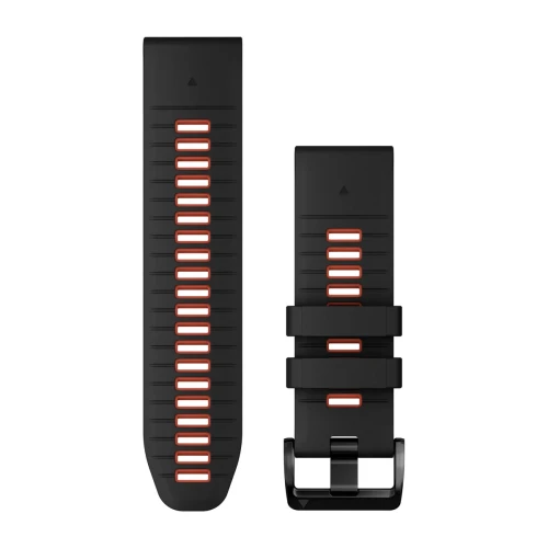 Silikonowy pasek Garmin QuickFit 26 mm  - czarny/czerwony [010-13281-06]