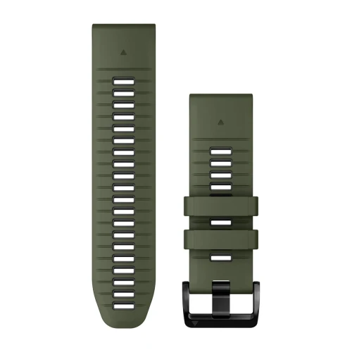 Silikonowy pasek Garmin QuickFit 26 mm  - ciemnozielony/grafitowy [010-13281-07]