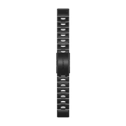 Tytanowa bransoleta z otworami i szarą powłoką węglową DLC Garmin Quick Fit 22 mm - Fenix 5/6 [010-12863-09]