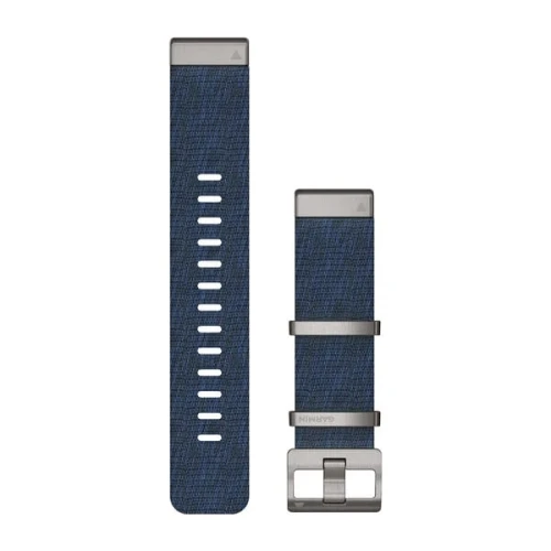 Nylonowy pasek żakardowy Garmin Quick Fit 22 mm - Fenix 5/6 - indygo [010-12738-02]
