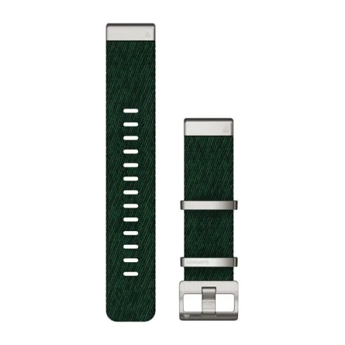 Nylonowy pasek żakardowy Garmin Quick Fit 22 mm - Fenix 5/6 - zielony [010-13008-00] 