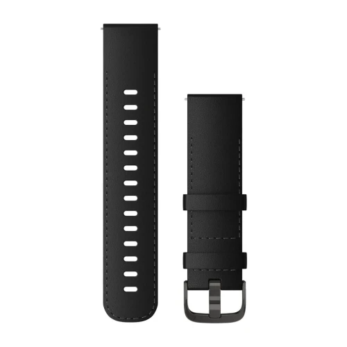 Skórzany pasek Quick Release 22mm - Czarny [010-12932-63]