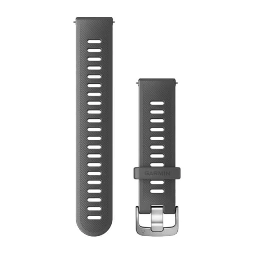 Silikonowy pasek Garmin Venu/Forerunner 645/Forerunner 245/Forerunner 55 - szary [010-11251-9S]