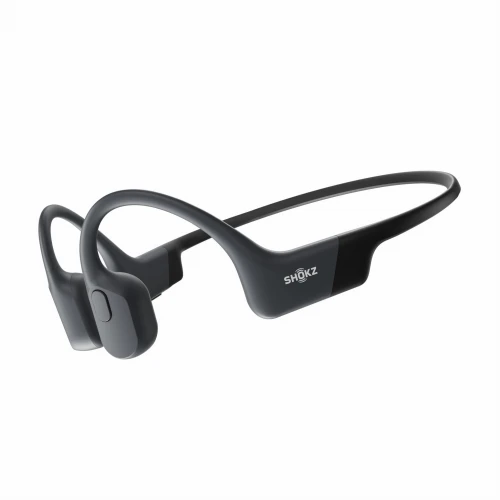 Shokz OpenRun Black (czarne) (Wersja USB-C) - bezprzewodowe słuchawki kostne