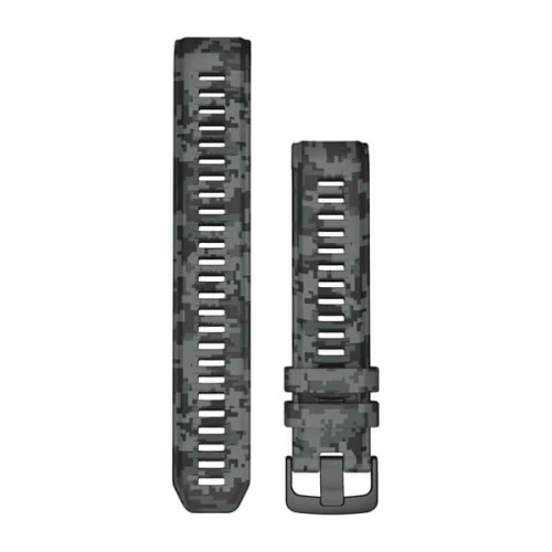 Silikonowy pasek Garmin Instinct/Instinct 2 22mm - Grafitowy Camo [010-13105-04]