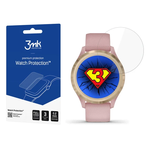 Szkło ochronne na ekran Garmin Vivomove 3s - 3mk Watch Protection (3 szt)