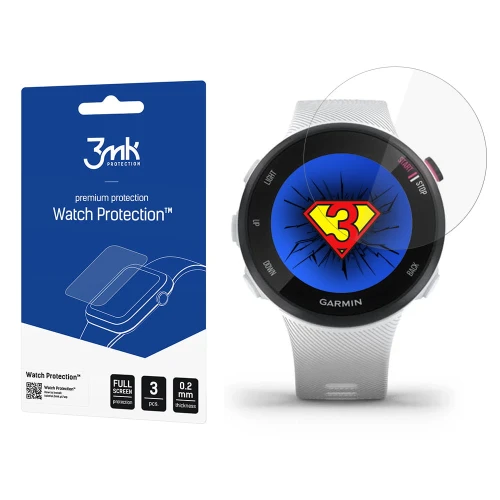 Szkło ochronne na ekran Garmin Forerunner 45s - 3mk Watch Protection (3 szt)