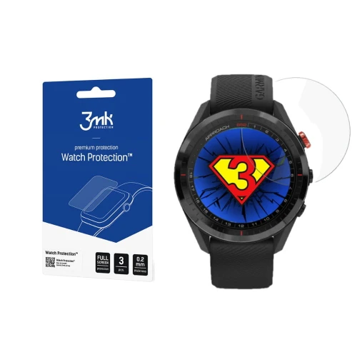 Szkło ochronne na ekran Garmin Approach S62- 3mk Watch Protection (3 szt)