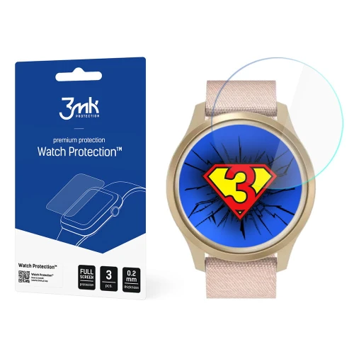 Szkło ochronne na ekran Garmin Vivomove Style - 3mk Watch Protection (3 szt)