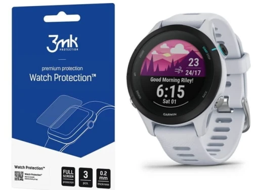 Szkło ochronne na ekran Garmin Forerunner 255s - 3mk Watch Protection (3 szt)