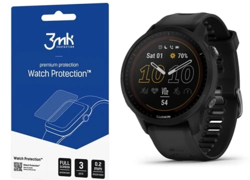 Szkło ochronne na ekran Garmin Forerunner 955 - 3mk Watch Protection (3 szt)