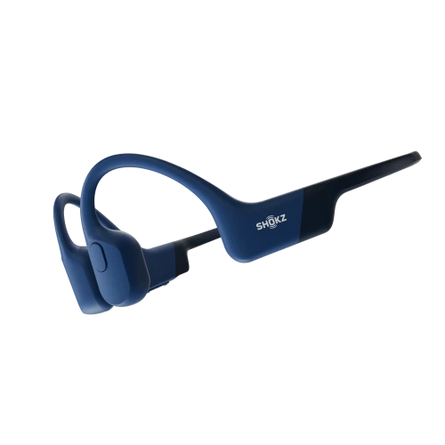 Shokz OpenRun Blue (niebieskie)  - bezprzewodowe słuchawki kostne