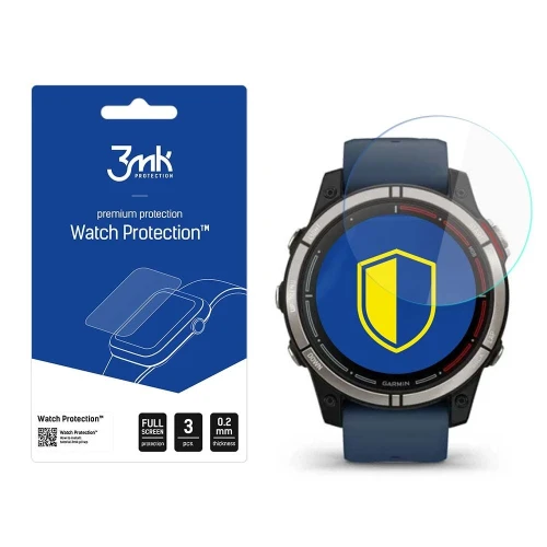 Szkło ochronne na ekran Garmin Quatix 7 - 3mk Watch Protection (3 szt)