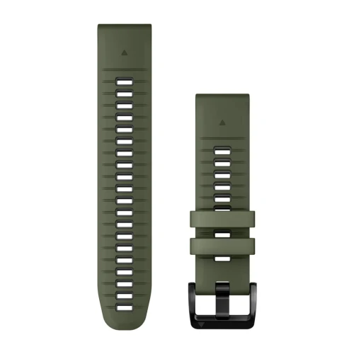 Silikonowy pasek Garmin QuickFit 22 mm - ciemnozielony/grafitowy [010-13280-07]