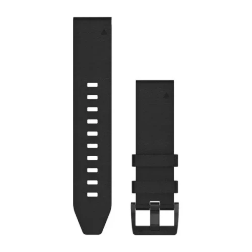 Skórzany pasek Garmin Quick Fit 22 mm - Fenix 5 - czarny [010-12740-01]