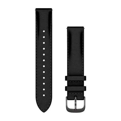Skórzany pasek Quick Release 18mm - Czarny [010-12932-61]