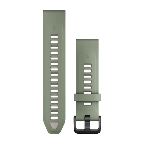 Silikonowy pasek Garmin QuickFit 20 mm - Willow/Fog gray [010-13391-02]