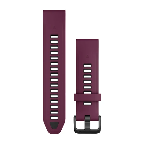 Silikonowy pasek Garmin QuickFit 20 mm - Merlot/graphite [010-13391-04]