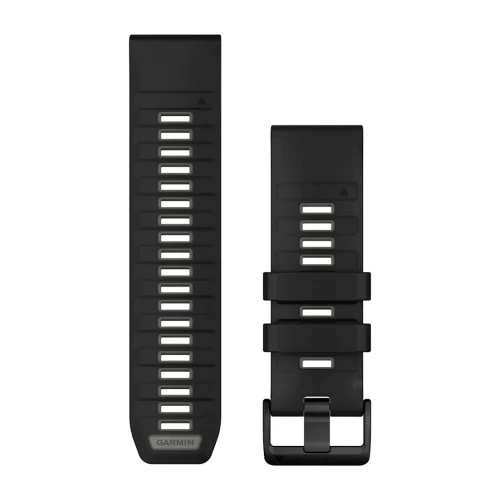 Silikonowy pasek Garmin QuickFit 26 mm - Black/Pebble gray  [010-13393-00]