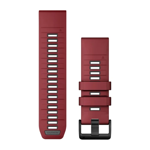 Silikonowy pasek Garmin QuickFit 26 mm - Marsala/Graphite [010-13393-06]