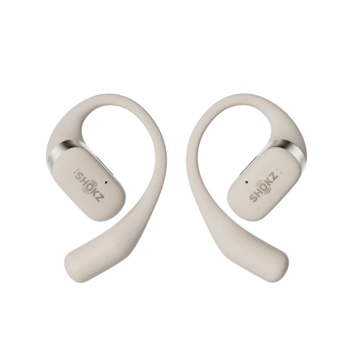 Shokz OpenFit Beige (beżowe) - bezprzewodowe słuchawki DirectPitch