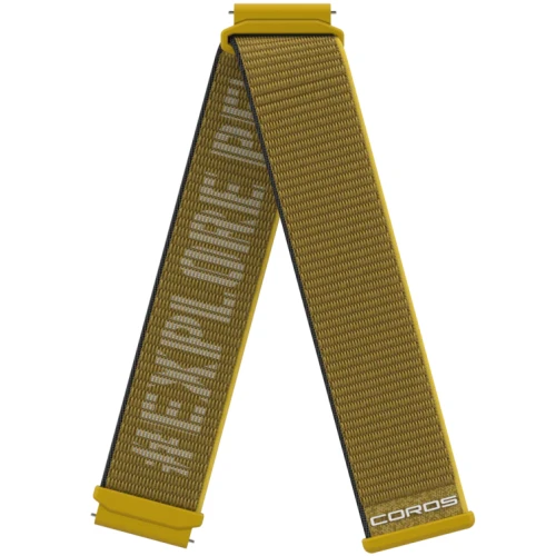 Nylonowy pasek COROS APEX 2 Pro / APEX Pro / APEX 46mm -Żółty - wersja krótka