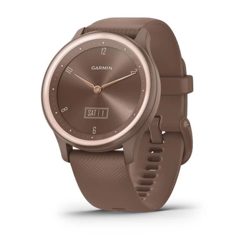 Garmin Vivomove Sport - jasnobrązowy z brzoskwiniowozłotymi akcentami [010-02566-02]