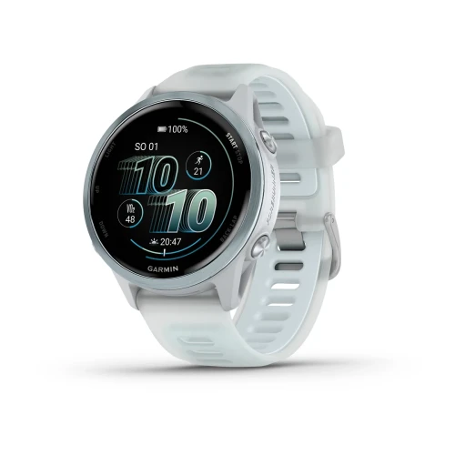 Garmin Forerunner 570 -  42mm - Aluminiowy w kolorze Cloud Blue z półprzezroczystym paskiem w kolorze Whitestone/Cloud Blue [010-02970-01]
