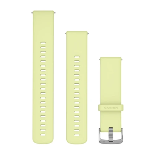 Silikonowy pasek Garmin Quick Release 22mm -Citron z srebrnym zapięciem [010-13406-11]
