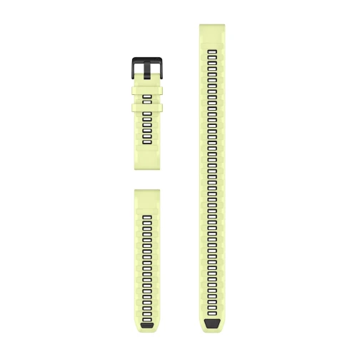 Silikonowy pasek Garmin QuickFit 22 mm (Zestaw nurkowy - 3 sztuki) - kolor Citron [010-14411-01]